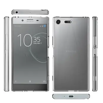 Sony Xperia XZ Premium Atveju Itin skaidraus Akrilo + Silikono Šarvai Hibridas Galinį Dangtelį Sony XZ Premium G8141 G8142 Atvejais KARŠTO