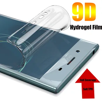 Sony Xperia XZ XZ1 XZ2 XZ3 Kompaktiškas Premium Plius 10 1 5 Minkštos TPU Priekiniai Pilnas draudimas Screen Protector Apsauginės Hidrogelio Filmas