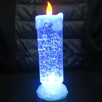 Spalva-Kintamas Žvakių Formos LED Nakties Šviesos Namuose Darbalaukio Šalis Dekoro Lemputė Dovanų Atmosfera-Dekoratyvinis Apšvietimas LED Šviesos Naktį