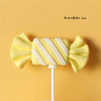 Spalvinga Molio lollipop Saldainiai su Gimtadieniu Tortas Topper Vaikas Šalies Prekių Pyragas Apdaila