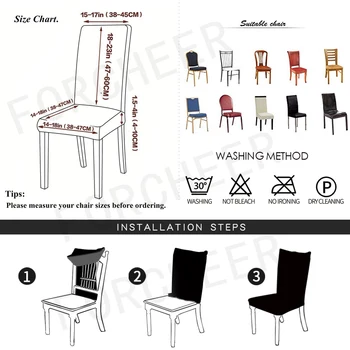 Spandex Valgomojo Kėdė Padengti Nuimamas Elastinga Pokylių Lankstymo Valgomasis Kėdė Padengti Šiuolaikinės Virtuvės Kėdės housse de karieta
