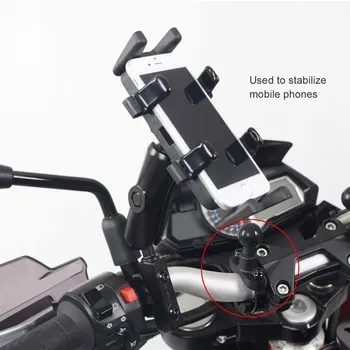 SPEEDWOW Motociklo Rankena Juosta Rail Mount 12-37mm Pločio U-Varžtų Montavimo Bazė Su 1 colio Kamuolį Gopro GPS Mobilųjį Telefoną, PDA