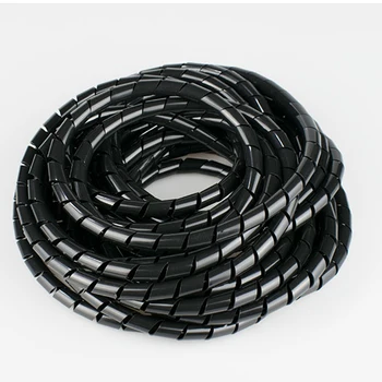 Spiralinė Žarna Laido Wire Wrap Vamzdelio Skersmuo 8mm 13 Metrų Dalis PE Valdyti Laido Juoda Balta 3D Spausdintuvai Dalys Polietileno 33 Ft
