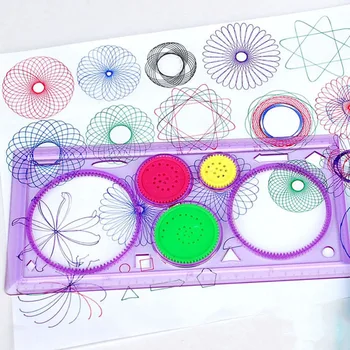 Spirograph Piešimo žaislai nustatyti Blokavimo Įrankių & Ratų Piešimo Reikmenys Kūrybos Švietimo Žaislas vaikams