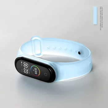 Sportas Linijos Apyrankės Už Xiaomi Mi Juosta 5 4 3 Watchband Minkšto Silikono Apyrankę Pakeitimo Smart Žiūrėti Juosta, Diržu, Miband 5