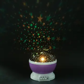 Star Žvaigždėtas Dangus Naktį LED Šviesos Projektorius Mėnulio Lempa, Baterija, USB Miegamasis Kalėdų Vakarėlį Projekcija Lempos Vaikų Dovanų