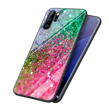 Starlight nutiestas meno Huawei P Smart Z Plius 2019 30 P20 Pro P10 P8 P9 Lite Plius Super Šviesus Juoda Telefono dėklas