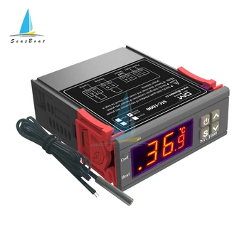 STC-1000 220V 24V 12V Skaitmeninis Temperatūros Reguliatorius LED Termostato Jungiklį Thermoregulator už Inkubatoriaus Relay Šildymo Aušinimo