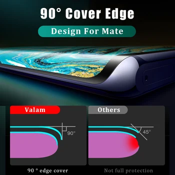 Stiklo Mate 30 pro screen protector visą klijais, UV stiklai Huawei Mate 30 20 pro RS stiklo Mate 20RS 30RS UV nano stiklo