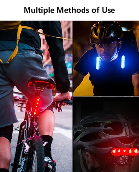 Stiprus Power Bike Užpakaliniai Žibintai Vandeniui LED USB Įkrovimo Saugos Įspėjimas Šviesos Žibintuvėlio Lemputė, Dviračiais, Dviračių Galinis Žibintas