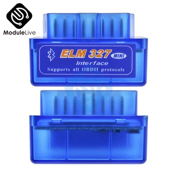 Super Mini Elm327 OBD2 Bluetooth V2.1 Elm 327 V 2.1 OBD 2 Automobilių Diagnostikos Įrankis, Skenerio Elm-327 OBDII Adapteris Auto Diagnostikos Įrankis