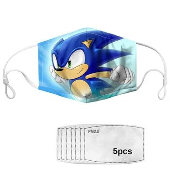 Super Sonic The Hedgehog Kaukė Vėjo Aprodund Dulkėms Skalbti Animacinių Filmų Kaukė Vaikams, Suaugusiems, Cosplay Kostiumų Filtras Berniukas Kaukė