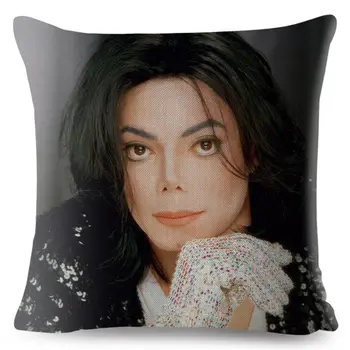 Super Žvaigždė Michael Jackson Mesti Pagalvę Padengti 45*45cm Tekstilės Pagalvėlių Apvalkalus Skalbiniai, Pagalvės užvalkalą Automobilių Sofa Namų Dekoro Pagalvės Atvejais