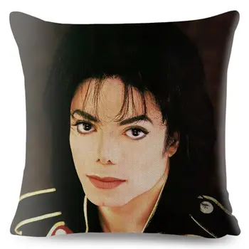 Super Žvaigždė Michael Jackson Mesti Pagalvę Padengti 45*45cm Tekstilės Pagalvėlių Apvalkalus Skalbiniai, Pagalvės užvalkalą Automobilių Sofa Namų Dekoro Pagalvės Atvejais
