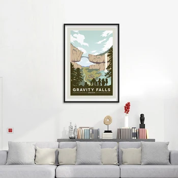 Svorio Falls National Park Spausdinti Derliaus Meno Tapybos Keliauja Miestų Retro Plakatai Kelionės Kraštovaizdžio Plakatai Sienos Meno Nuotrauką