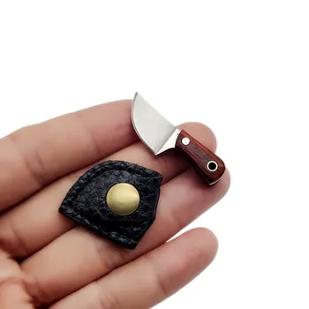Swayboo Keychain Peiliu virtuvės mažas Mini Nešiojamieji EDC fiksuotu Nekilnojamojo Laišką pjovimo Peilis modelis Priedai Amatų Dovana
