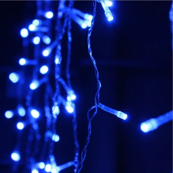 SWT 220v Gatvės Kalėdinė Girlianda LED Užuolaidų Varveklis String Žibintai Ašaros po 0,4-0,6 m, Sodas, Lauko Dekoratyvinis Atostogų Šviesos
