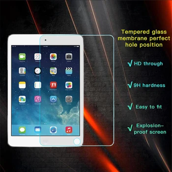 Tabletę Grūdintas Stiklas Apple iPad 2 3 4 Grūdinto Stiklo Apple iPad Oro Air1 Air2 Nulio Įrodymas LCD Screen Protector Filmas