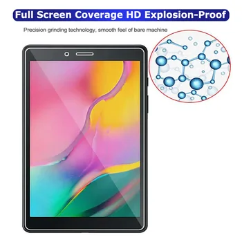 Tabletę Screen Protector For Samsung Galaxy Tab 8.0 9.7 10.1 10.5 colio Grūdintas stiklas Kino T290 T295 T590 T510 už p200 T380 T580