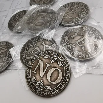 Taip arba Ne Proginė Moneta Pasisekė Moneta Taip NE Laiškas Monetų Kolekciją Meno Progines monetas, Magic Žaislas Monetos