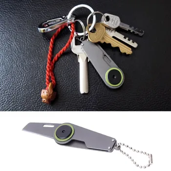 Taktinis Mini Pocket Sulankstomas Peilis Išgyvenimo Nešiojamų Kempingas EDC Key Chain Įrankis