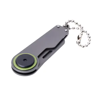 Taktinis Mini Pocket Sulankstomas Peilis Išgyvenimo Nešiojamų Kempingas EDC Key Chain Įrankis