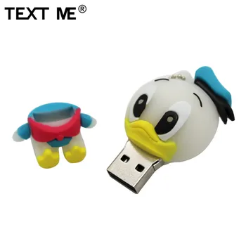 TEKSTAS MAN animacinių filmų usb 2.0 gyvūnų mini antis stiliaus 4GB 8GB 16GB 32GB pendrive USB 