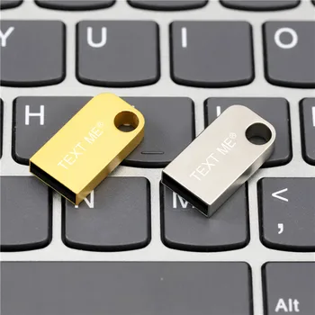 TEKSTAS MAN Metalo USB Flash Drive 32GB Pen Drive 64GB Pen Drive 16GB 8GB 4GB Flash USB 2.0 USB key Memory Stick Klavišą Logotipą