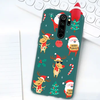 Telefono Dangtelis Xiaomi Redmi Pastaba 7 8 9 Pro Kalėdų 3D Animaciją Lėlės Atveju Xiaomi Redmi Pastaba 8T 9S Silikono Atveju Dovana