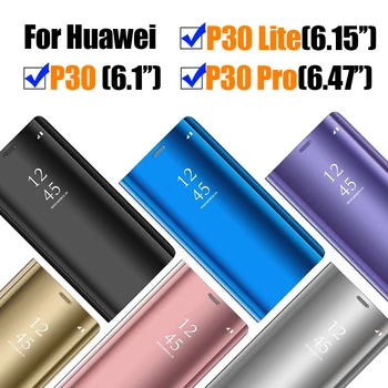 Telefono dėklas ant Huawei 30 lite pro veidrodį 30p p30lite p30pro p 30 šviesos dangtis bamperis coque huawey hauwei huawai huavei huwei