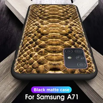 Telefono dėklas Samsung Galaxy A51 A71 5G A50 A70 A11 A21s A31 A41 A91 Kvantinė Padengti Tigras, Leopardas spausdinimui Pantera Minkštas Atvejais