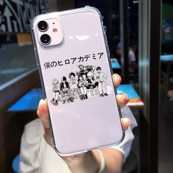 Telefono dėklas skirtas Iphone 12 11 Pro 8 7 6 Plus X XS MAX XR SE2 Anime Mano Herojus akademinės bendruomenės Deku Bakugou Boku No Herojus akademinės bendruomenės Padengti Funda