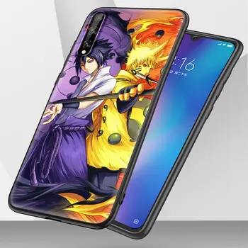 Telefoną Atveju Huawei Y5 Y6 Y7 Y9 Premjero 2019 Y9s Y5p Y6p Y7p Y8p Y6s Y9s Y9a TPU Atvejais Padengti Anime Naruto Akatsuki