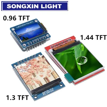 TFT Ekranas 0.96 / 1.3 1.44 colių IPS 7P SPI HD 65K Spalvotas LCD Modulis ST7735 Ratai IC 80*160 (Ne OLED) Už Arduino