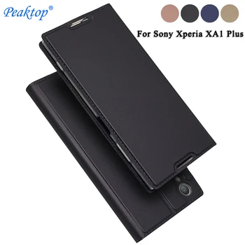 TIKONO Sony Xperia XA1 Plus Atveju XA1Plus 5.5 Prabangus Odinis Apversti Knygos Viršelio Telefono Krepšiai, Dėklai Sony Xperia XA1 2 Xper XA1+