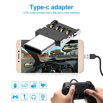 Tipas-c OTG Adapteris, Multi-funkcija Konverteris USB Sąsajos Tipas-c Adapter Micro-perdavimo Sąsaja, Mažas Adapteris Keitiklis