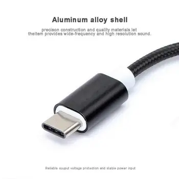 Tipas-C USB Adapterį Ausinių mobiliųjų Telefonų 3.5 mm Ausinių Ausinių Lizdo, Garso Samsung HuaweiCable Adapteris USB-C-3.5 mm