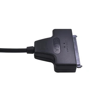 TISHRIC SATA USB 2.0 7 15 22pin Adapteris Kabeliai Išorinio Maitinimo 2,5