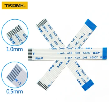 TKDMR Plokščias lankstus kabelis FFC FPC LCD cable AWM 20624 80C 60V VW-1 FFC-0,5 MM, 1 MM 4pin Jungtis 50-300MM 4P-40P laido jungtis