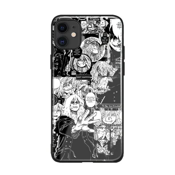 Tomura Shigaraki Koliažas BNHA Anime Stiklo Minkštas Silikoninis Telefono dėklas Skirtas iPhone SE 6s 7 8 Plus X XR XS 11 12 Mini Pro Max Shell