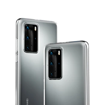 Tranparent TPU Case For Huawei P40 Lite Pro Plus Atgal Minkštas Atveju, Huawei P40 Lite 5G P 40 Šviesiai HD Silikoninis Apsauginis Dangtelis