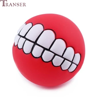 Transer Pet Tiekimo Juokinga Dantų Gumos Šuo Ball Žaislas Garso Girgždėti Kramtyti Žaislus Mažiems Didelių Šunų 80130