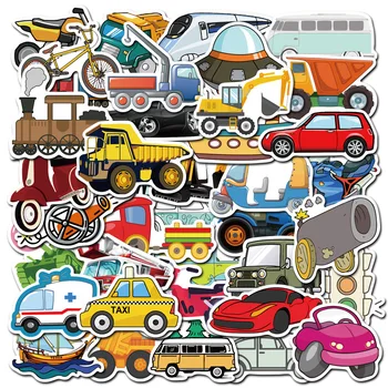 Transportas Animacinių filmų aplinkosaugos ¾enklelis Žaislai Berniukams, Automobilių, Laivų, Orlaivių Anime Lipdukas, skirtas 