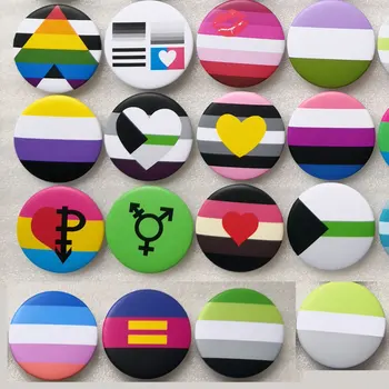 Transseksualų Išdidumo Vaivorykštė, LESBIETES, Gėjus Interseksualių Nelytinės Pasididžiavimas Atvartas Smeigtukai Meilė yra Biseksualus Pansexual Smeigtukai panromantic Mygtuką Ženkliukai