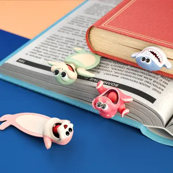 Trenktas Žymą Stereo Kawaii Animacinių filmų Žymą 3D Gyvūnų Trenktas Žymes Knyga PR Pardavimas