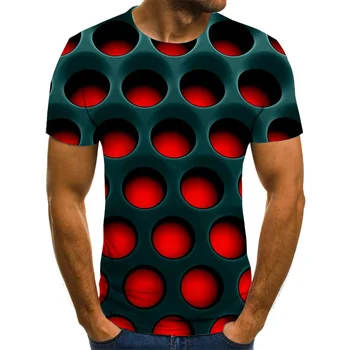 Trimatis išmaišykite Vyrų Marškinėlius 3D Atspausdintas Vasara O-Kaklo Kasdien Atsitiktinis Juokingi marškinėliai