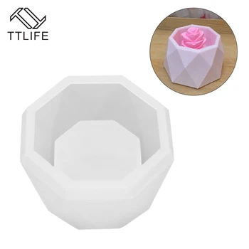 TTLIFE Diamond Geometrinės Formos Silikono Formos Sultingi Augalų, Gėlių Vazonas 