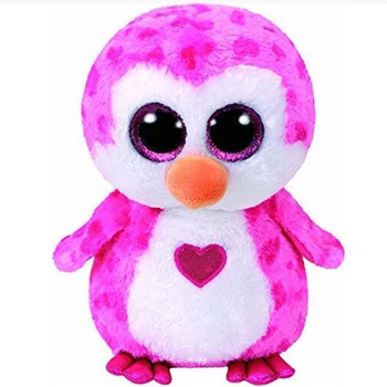 Tu Juliet Pink Pingvinas Pliušinis Gyvūnų Įdaryti Žaislai Lėlės Valentino Specialusis 15cm