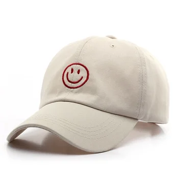 TULA021 Nauja Šypsena siuvinėjimo kepuraičių Naują pavasario reguliuojamas snapbacks skrybėlę Hip-hop bžūp Kaulų tėtis bžūp