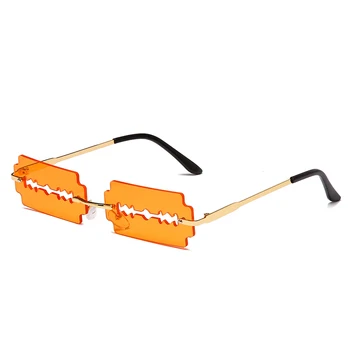Tuščiavidurių Metalo Akiniai nuo saulės Ženklo Dizaineris Moterų Derliaus Taškus Sunglass Mados Maža Kadrų Retro Saulės akiniai UV400 Akiniai